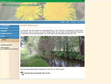 Tablet Screenshot of campingperlbach.de